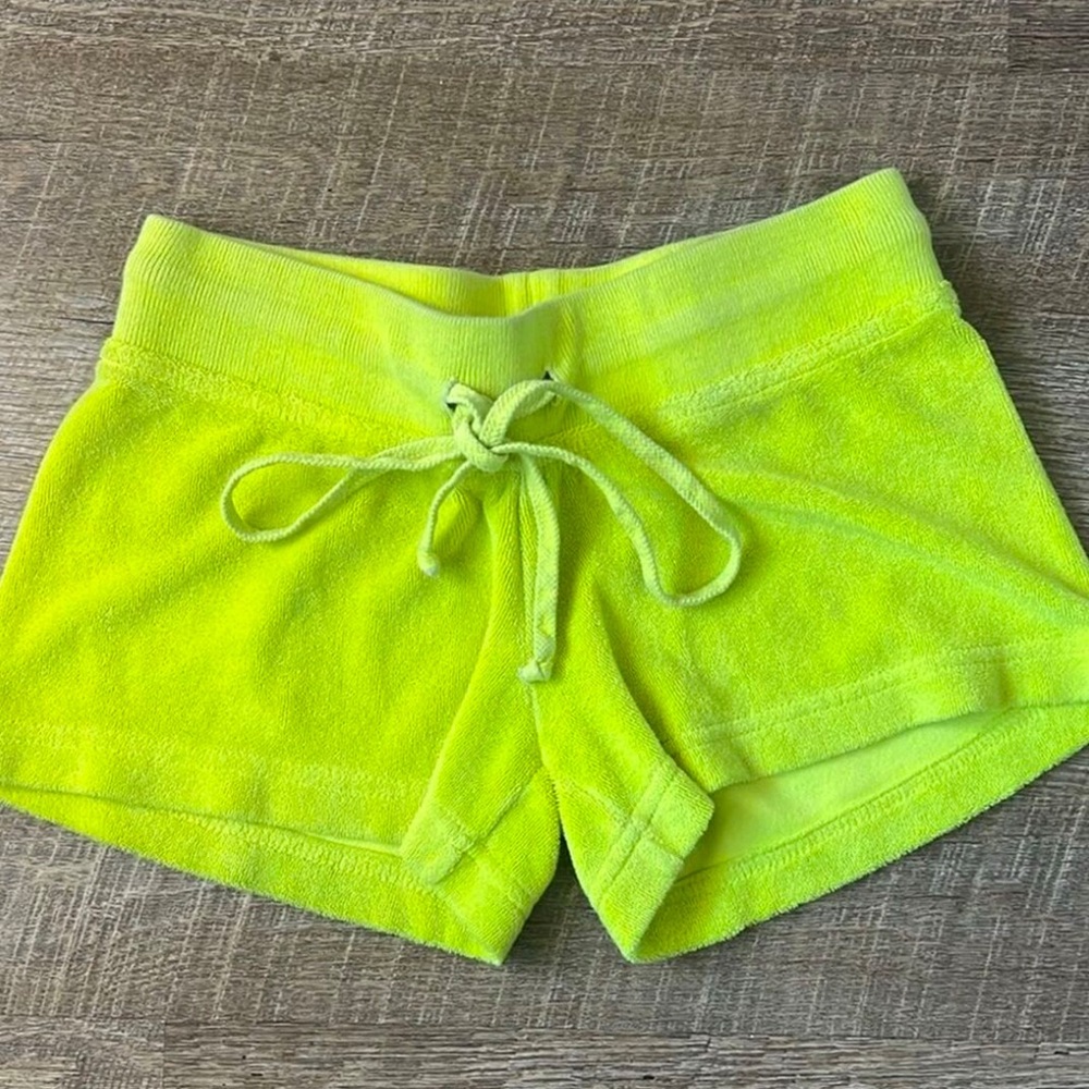 Never worn neon yellow hardtail Shorts(fits women s/m)